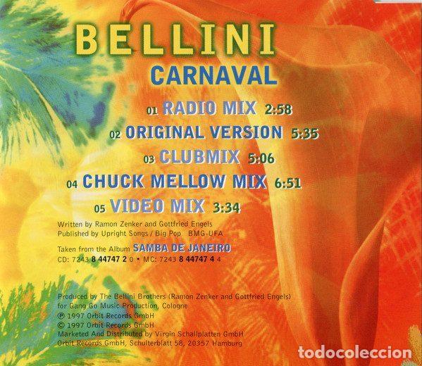 CDs de m&uacute;sica: Bellini &ndash; Carnaval (CD, Orbit Records 8 94591 2) - Foto 3