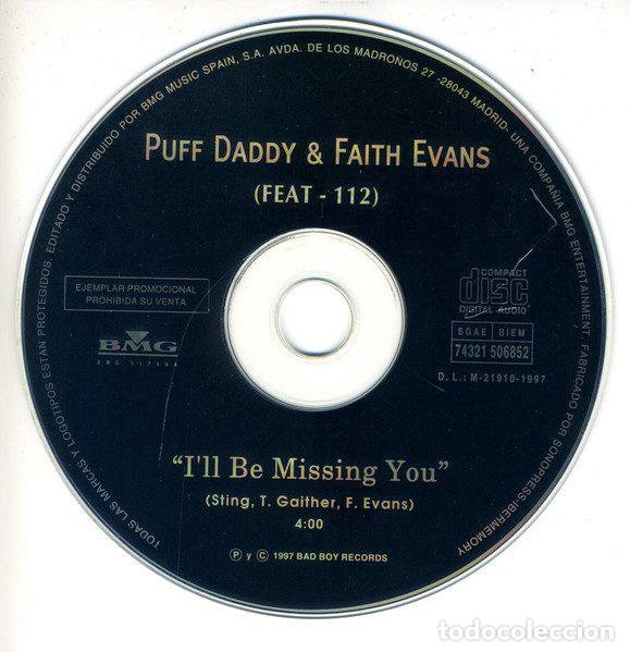 Music CDs: Puff Daddy & Faith Evans Featuring 112 &ndash; I'll Be Missing You (CD, BMG Espa&ntilde;a 74321 506852)