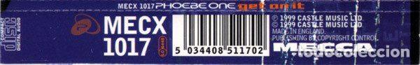 CDs de m&uacute;sica: Phoebe One &ndash; Get On It (CD, Mecca Recordings MECX1017) - Foto 2