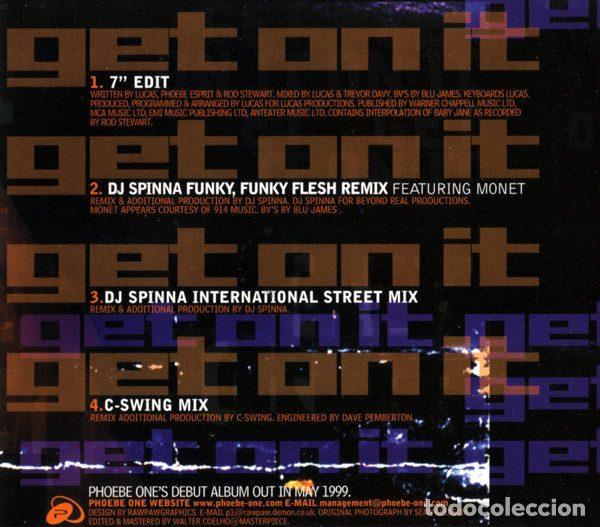 CDs de m&uacute;sica: Phoebe One &ndash; Get On It (CD, Mecca Recordings MECX1017) - Foto 3