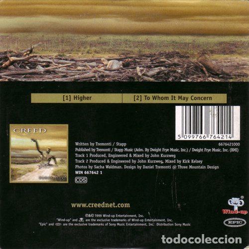 CDs de m&uacute;sica: Creed &ndash; Higher (CD, Wind-Up WIN 667642 1) - Foto 2
