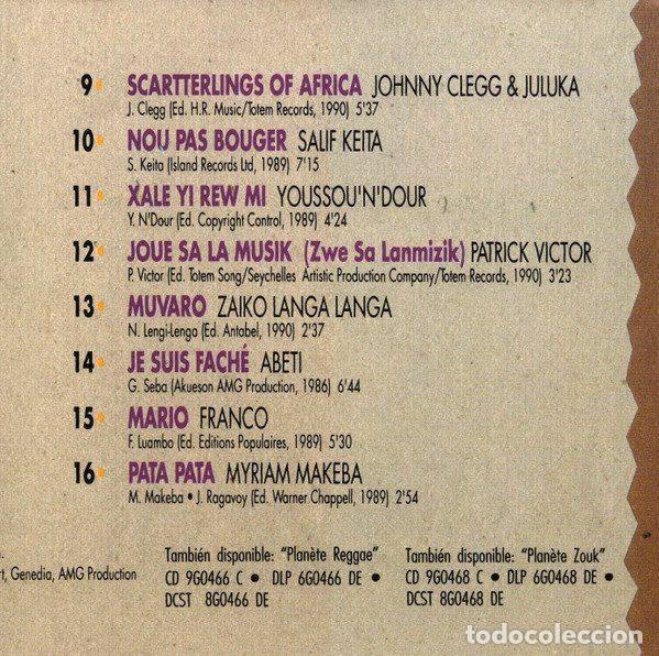 CDs de m&uacute;sica: Various &ndash; Plan&egrave;te Afrique (CD, Gasa 9G0467 C) - Foto 5