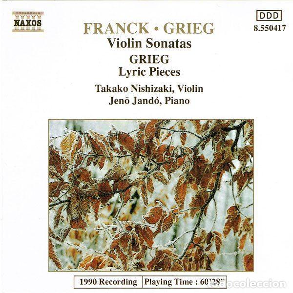 Musik-CDs: Franck, Grieg - Takako Nishizaki, Jen&ouml; Jand&oacute; &ndash; Violin Sonatas / Lyric Pieces (CD, Naxos 8.550417)