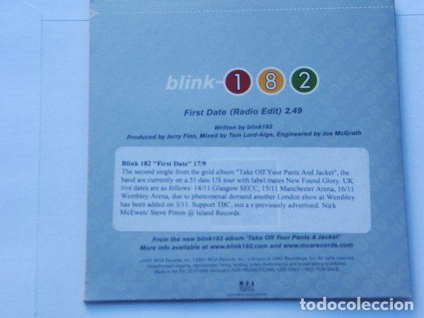 CDs de m&uacute;sica: Blink-182 &ndash; First Date (CD, MCA Records blinkcdp7) - Foto 2