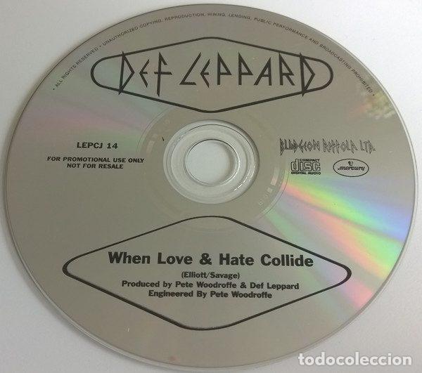 CDs de m&uacute;sica: Def Leppard &ndash; When Love & Hate Collide (CD, Mercury LEPCJ 14) - Foto 4