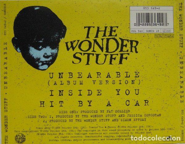CDs de m&uacute;sica: The Wonder Stuff &ndash; Unbearable (CD, Polydor GONCD 18) - Foto 4