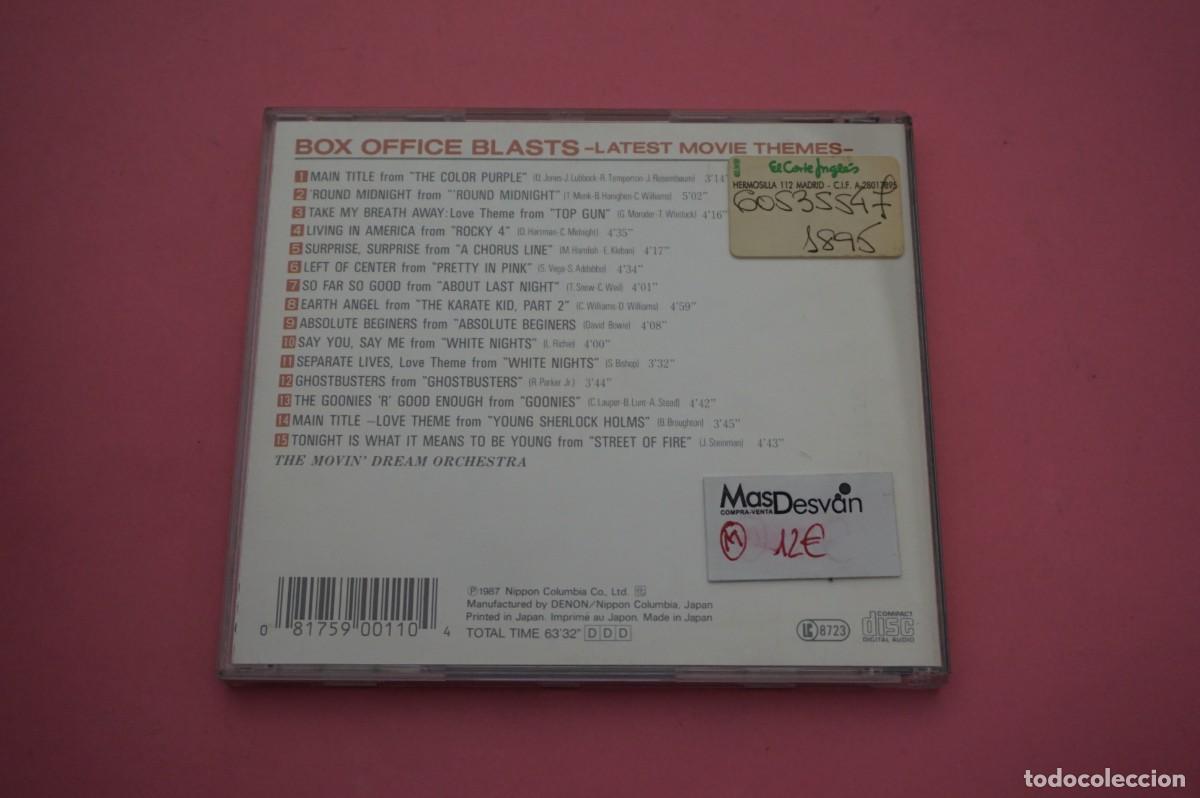 CDs de m&uacute;sica: CD - BOX OFFICE BLASTS - LATEST MOVIE THEMES - Foto 3