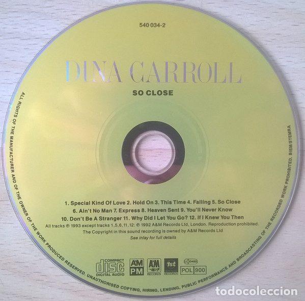 CDs de m&uacute;sica: Dina Carroll &ndash; So Close (CD, A&M PM 540 034-2) - Foto 3