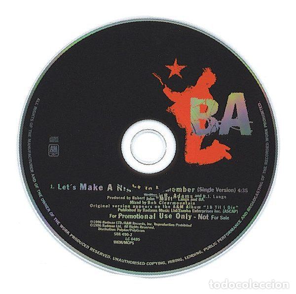 CDs de m&uacute;sica: Bryan Adams &ndash; Lets Make A Night To Remember (CD, A&M Records 588 490-2) - Foto 3