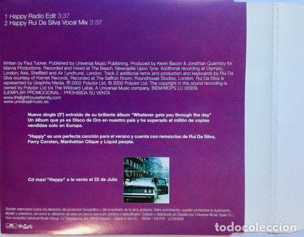 CDs de m&uacute;sica: Lighthouse Family &ndash; Happy (CD, Polydor none) - Foto 2