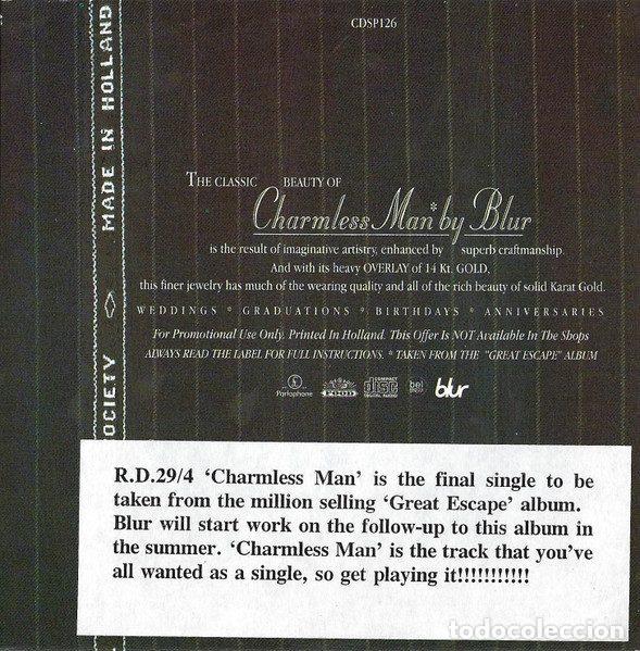 CDs de m&uacute;sica: Blur &ndash; Charmless Man (CD, Food CDSP126) - Foto 2