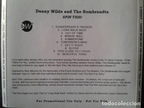 CD di Musica: Danny Wilde + The Rembrandts &ndash; Spin This! (CD, EastWest Records America 2-62059-P)