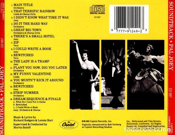 CDs de m&uacute;sica: Various &ndash; Pal Joey (CD, Capitol Records CD-007) - Foto 4