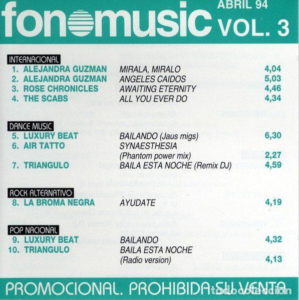 CDs de Musique: Various &ndash; Fonomusic Vol. 3 Abril 94 (CD, Fonomusic PR003)
