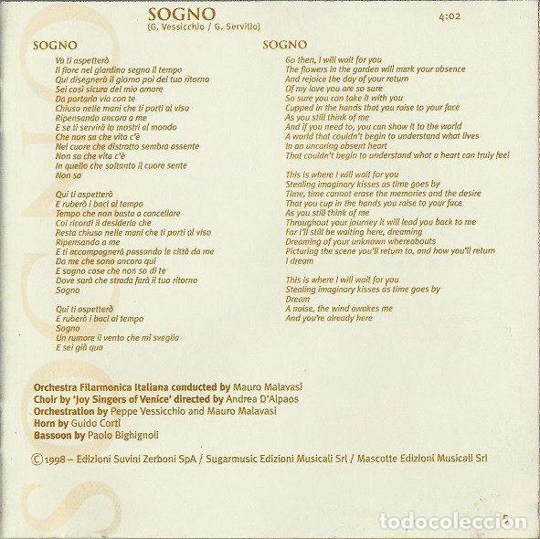 CDs de m&uacute;sica: Andrea Bocelli &ndash; Sogno (CD, Polydor 547 221-2) - Foto 8