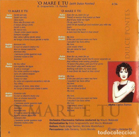 CDs de m&uacute;sica: Andrea Bocelli &ndash; Sogno (CD, Polydor 547 221-2) - Foto 9