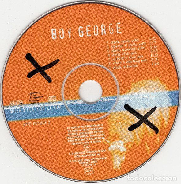 CDs de m&uacute;sica: Boy George &ndash; When Will You Learn (CD, More Protein EPD 665236 2) - Foto 5
