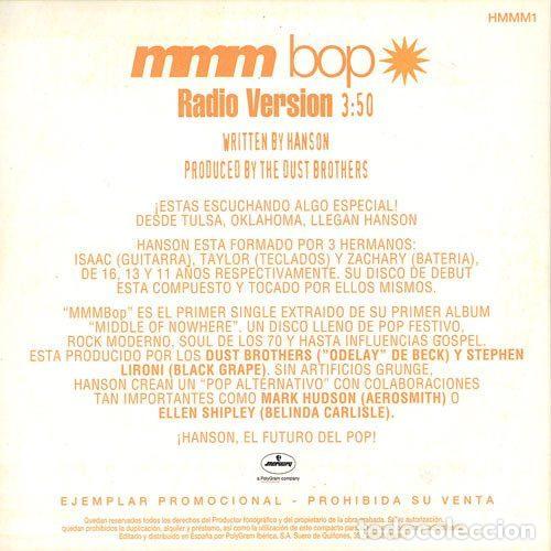 CDs de m&uacute;sica: Hanson &ndash; Mmm Bop (CD, Mercury HMMM1) - Foto 2