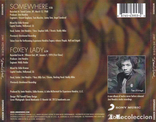 CDs de m&uacute;sica: Jimi Hendrix &ndash; Somewhere (CD, Experience Hendrix 88765439532) - Foto 2