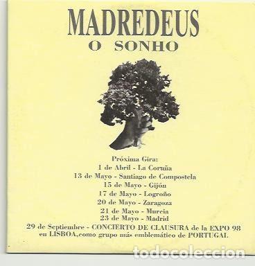 CD de M&uacute;sica: Madredeus &ndash; O Sonho (CD, Hispavox PE 98019)