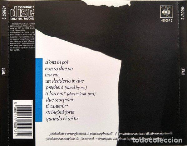 CDs de m&uacute;sica: Fausto Leali &ndash; Leali (CD, CBS CBS 465057 2) - Foto 2