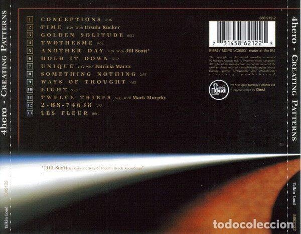 CDs de m&uacute;sica: 4 Hero &ndash; Creating Patterns (CD, Talkin Loud 5862122) - Foto 2