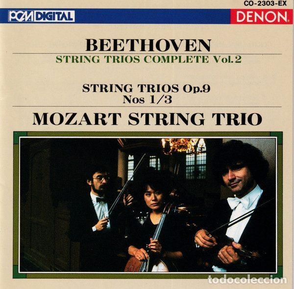 CDs de m&uacute;sica: Beethoven, Mozart String Trio &ndash; String Trios Op. 9 Nos. 1/3 (CD, Denon CO-2303)