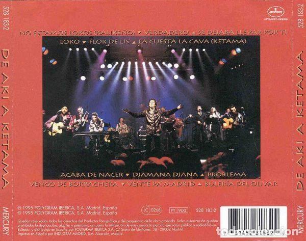CDs de m&uacute;sica: Ketama &ndash; De Ak&iacute; A Ketama (CD, Mercury 528 183-2) - Foto 3