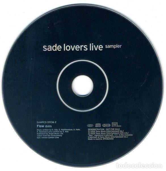 CDs de m&uacute;sica: Sade &ndash; Lovers Live Sampler (CD, Epic SAMPCD 011136 2) - Foto 3
