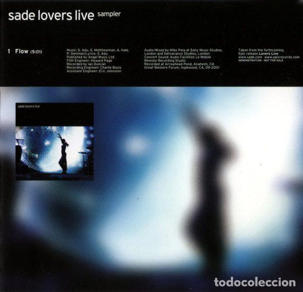 CDs de m&uacute;sica: Sade &ndash; Lovers Live Sampler (CD, Epic SAMPCD 011136 2) - Foto 4