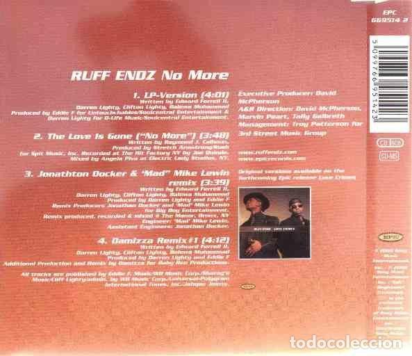 CDs de m&uacute;sica: Ruff Endz &ndash; No More (CD, Epic EPC 669514 2) - Foto 2