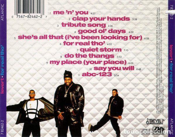 CDs de m&uacute;sica: Levert &ndash; For Real Tho (CD, Atlantic 7 82462-2) - Foto 2