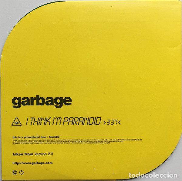 CDs de m&uacute;sica: Garbage &ndash; I Think Im Paranoid (CD, Mushroom trash22) - Foto 2
