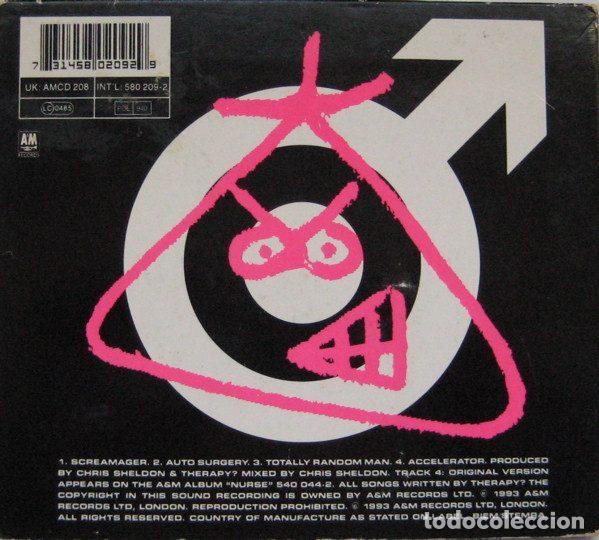 CDs de m&uacute;sica: Therapy? &ndash; Shortsharpshock E.P. (CD, A&M Records AMCD 208) - Foto 2