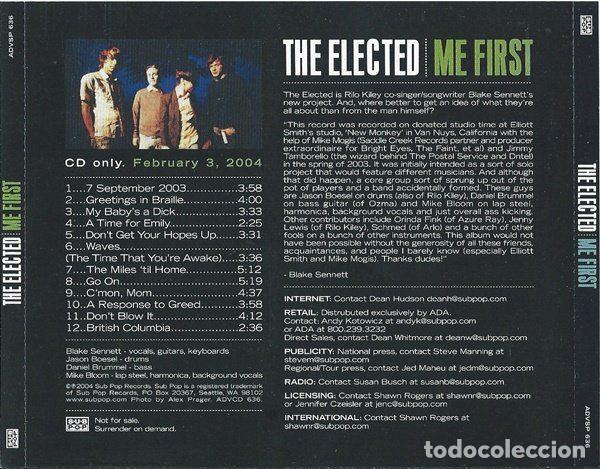 CDs de m&uacute;sica: The Elected &ndash; Me First (CD, Sub Pop ADVSP 636) - Foto 2