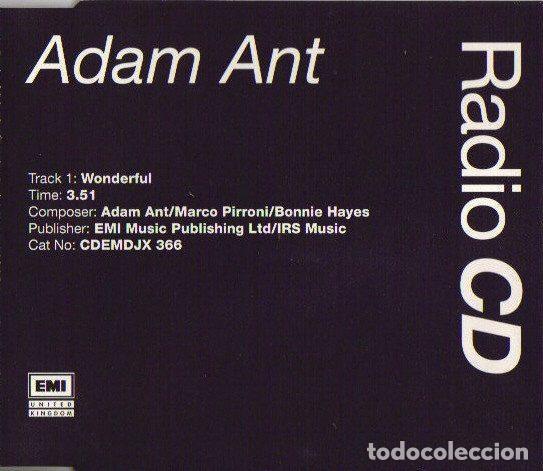 Musik-CDs: Adam Ant &ndash; Wonderful (CD, EMI United Kingdom CDEMDJX 366)