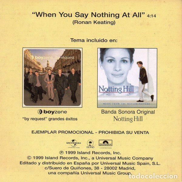 CDs de m&uacute;sica: Ronan Keating &ndash; When You Say Nothing At All (CD, Polydor none) - Foto 2