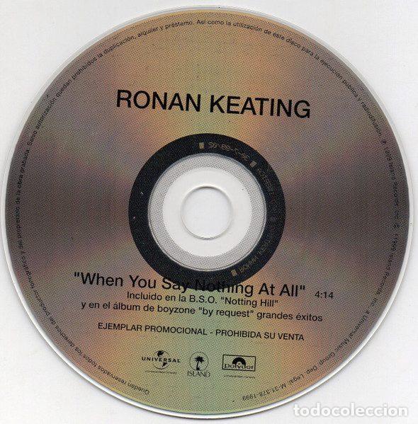 CDs de m&uacute;sica: Ronan Keating &ndash; When You Say Nothing At All (CD, Polydor none) - Foto 3
