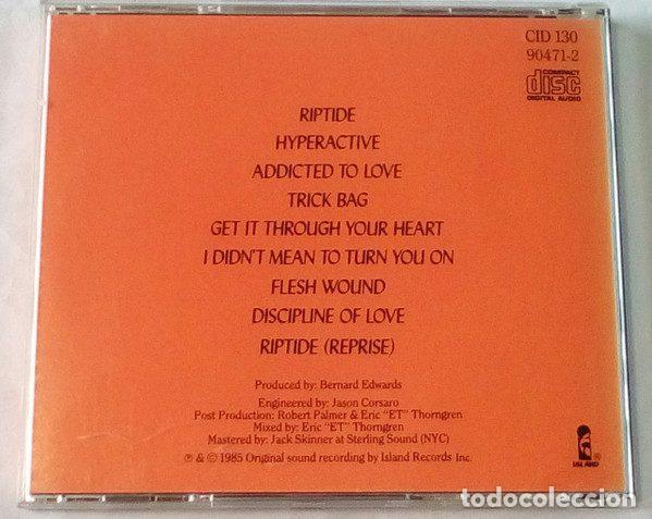 CDs de m&uacute;sica: Robert Palmer &ndash; Riptide (CD, Island Records CID 130) - Foto 2