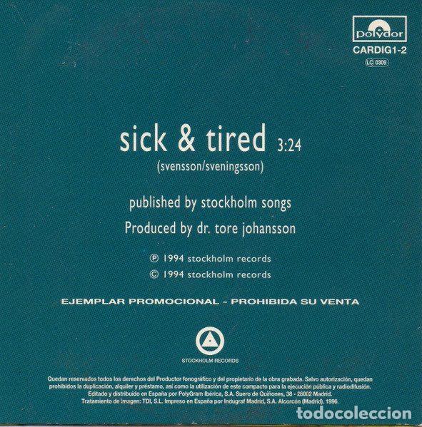 CDs de m&uacute;sica: The Cardigans &ndash; Sick & Tired (CD, Polydor CARDIG1-2) - Foto 2