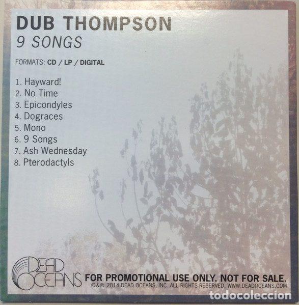 CDs de m&uacute;sica: Dub Thompson &ndash; 9 Songs (CD, Dead Oceans DOC092) - Foto 2