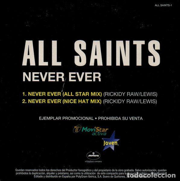 CDs de m&uacute;sica: All Saints &ndash; Never Ever (CD, Mercury ALLSAINTS-1) - Foto 2