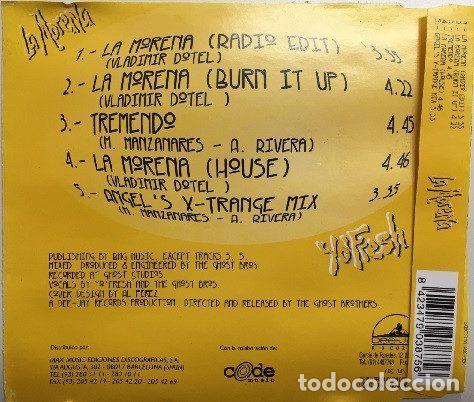 CDs de m&uacute;sica: YoFresh &ndash; La Morena (CD, Dee-Jay Records CDS-045) - Foto 2