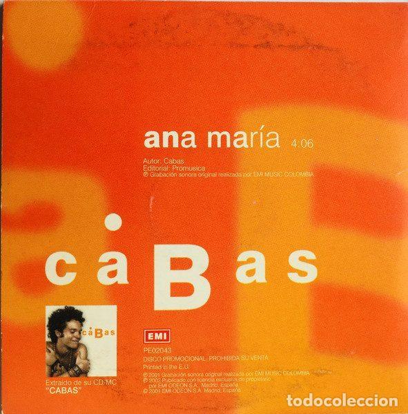 CDs de m&uacute;sica: Cabas &ndash; Ana Mar&iacute;a (CD, EMI PE02043) - Foto 2