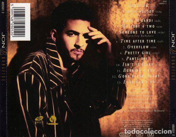 CDs de m&uacute;sica: Jon B &ndash; Bonafide (CD, Epic 480501 2) - Foto 2