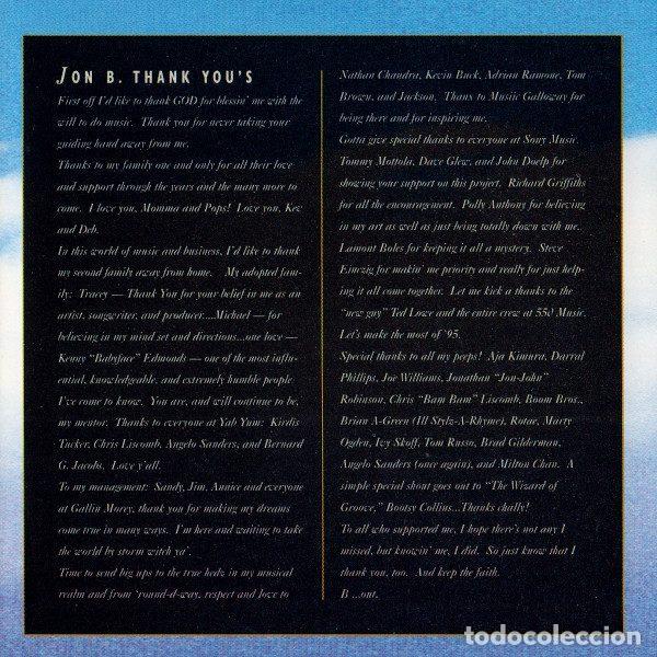 CDs de m&uacute;sica: Jon B &ndash; Bonafide (CD, Epic 480501 2) - Foto 6