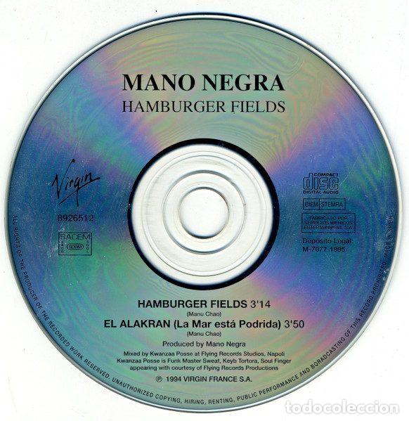 CDs de m&uacute;sica: Mano Negra &ndash; Hamburger Fields (CD, Virgin 8926512) - Foto 3