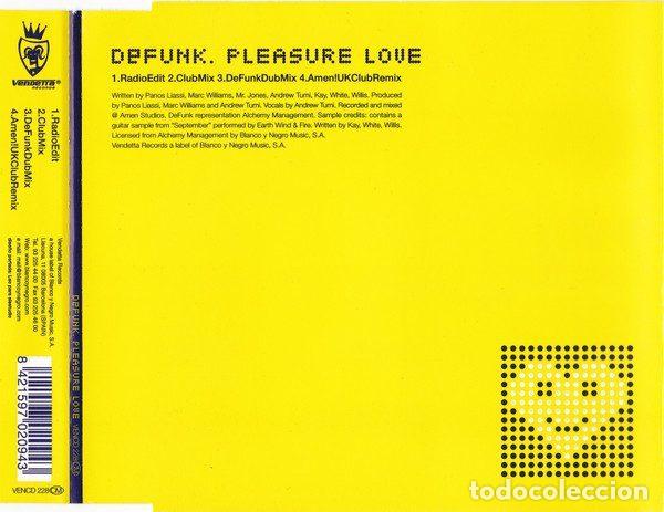 Music CDs: De Funk &ndash; Pleasure Love (CD, Vendetta Records VENCD 228 (CM))