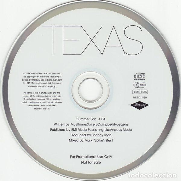 CDs de m&uacute;sica: Texas &ndash; Summer Son (CD, Mercury MERCJ 520) - Foto 5