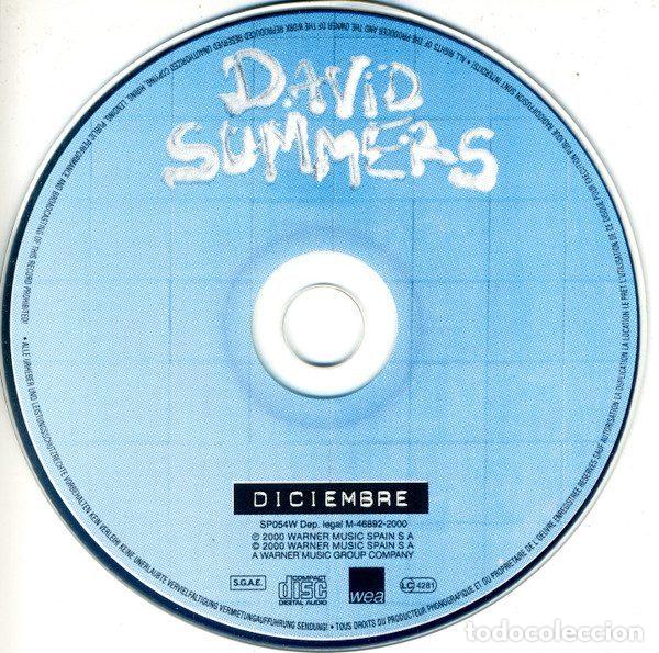 CDs de m&uacute;sica: David Summers &ndash; Diciembre (CD, WEA SP054W) - Foto 3